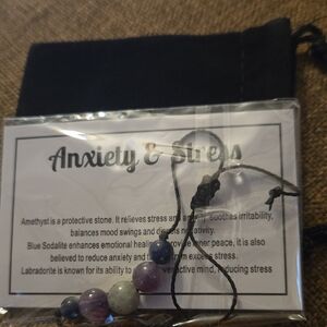 Amethyst and Sodalite Stress Relief Bracelet